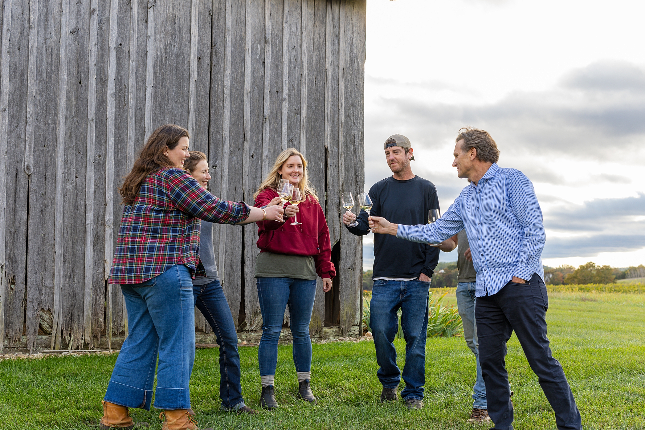 Writers exploring Virginia wine country